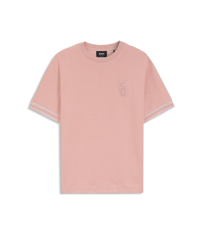 Boss Selected By Shohei Ohtani T Shirt In Cotton Light Pink