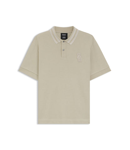Boss Selected By Shohei Ohtani Relaxed Fit Polo Shirt Light Beige