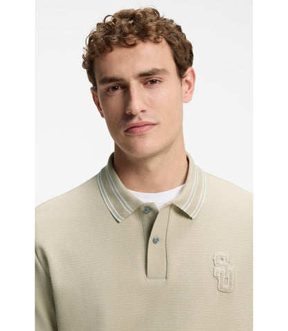 Boss Selected By Shohei Ohtani Relaxed Fit Polo Shirt Light Beige