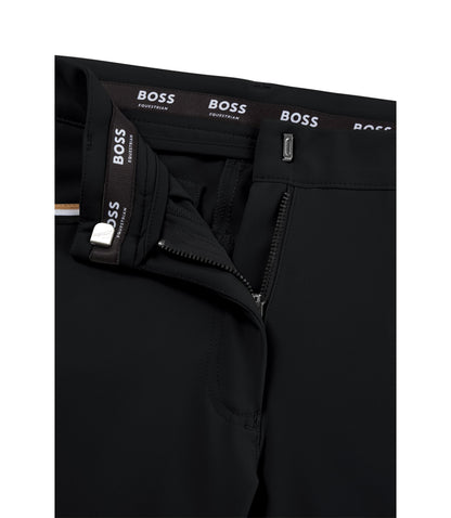 Boss Equestrian Knee Grip Breeches In Power Stretch Material Black Women's