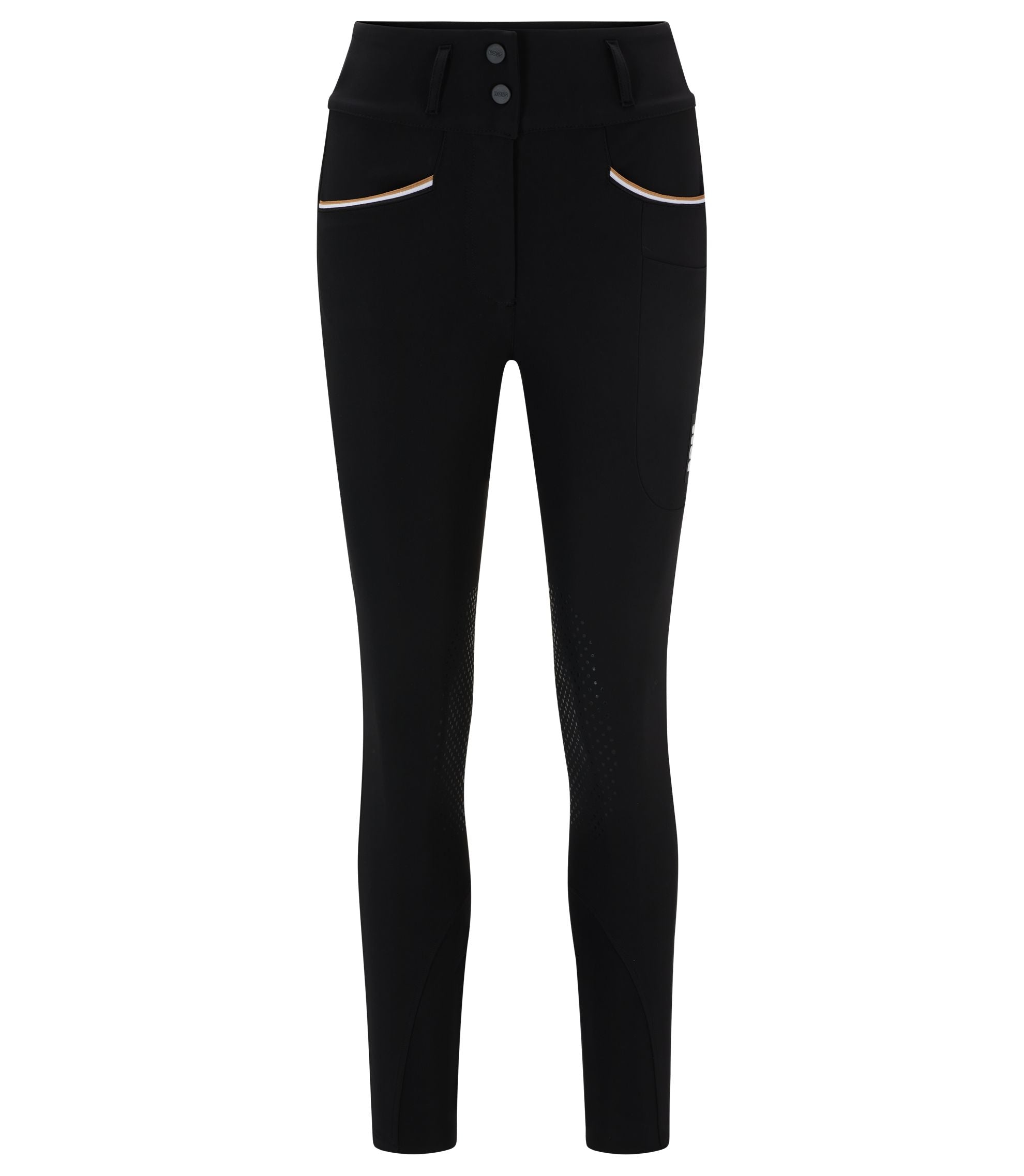 Boss Equestrian Knee Grip Breeches With High Waist Black Women's
