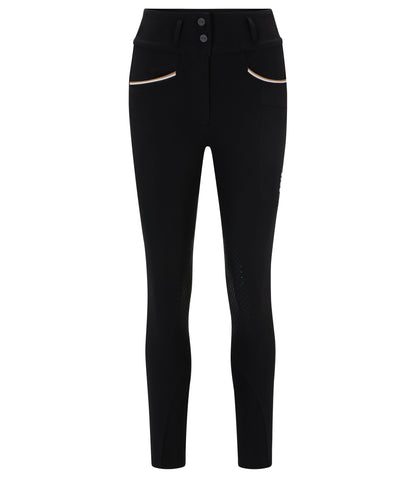 Boss Equestrian Knee Grip Breeches With High Waist Black Women's