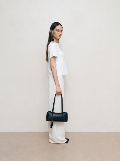 Freja Mini Chrystie Bag Reptile Noir
