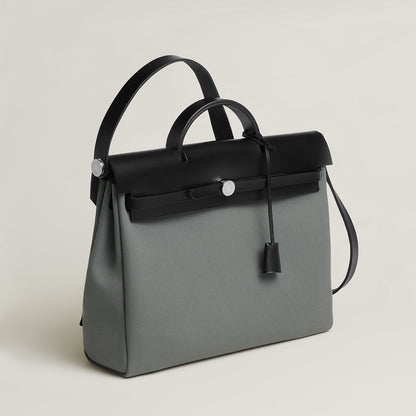  Hermes Herbag Messenger 39 Bag Gris Fume