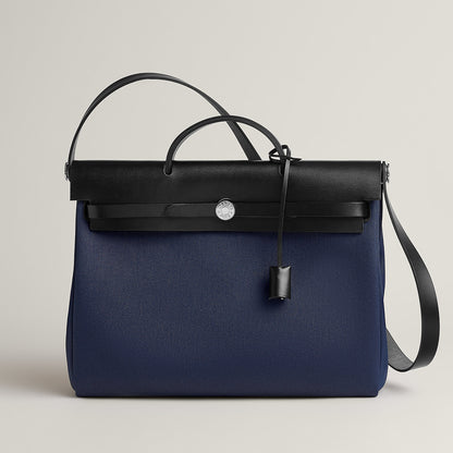  Hermes Herbag Messenger 39 Bag Bleu Marine