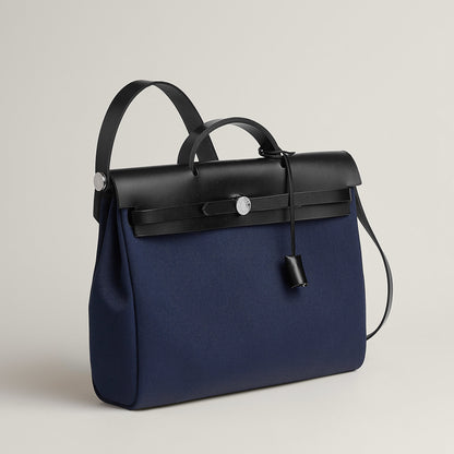  Hermes Herbag Messenger 39 Bag Bleu Marine