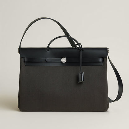  Hermes Herbag Messenger 39 Bag Dark Bronze