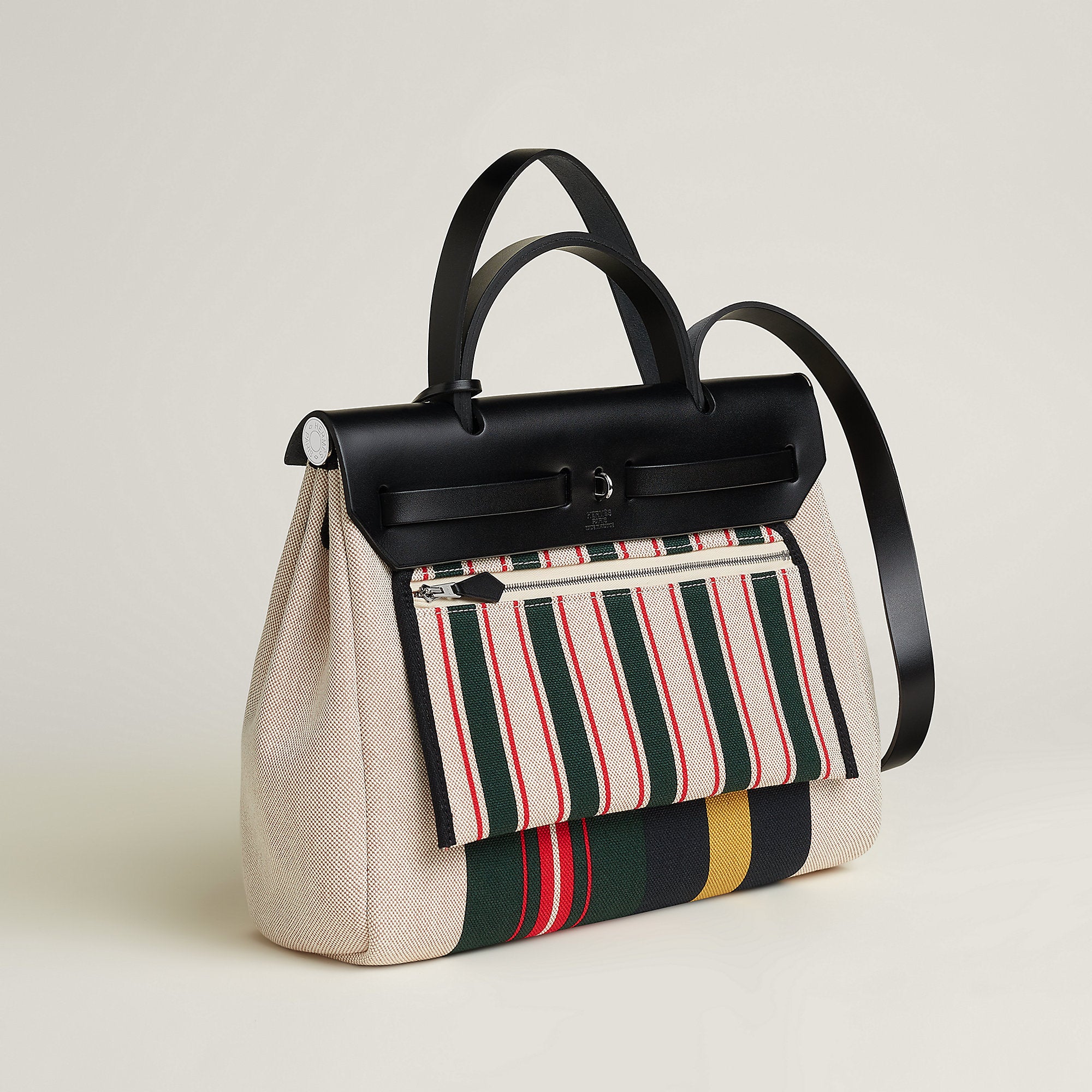  Hermes Herbag Zip 31 Laquered Bag Cru