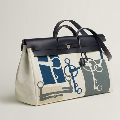  Hermes Herbag Zip Cabine Bag Indigo