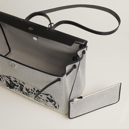  Hermes Herbag Zip Cabine Bag Gris Platine