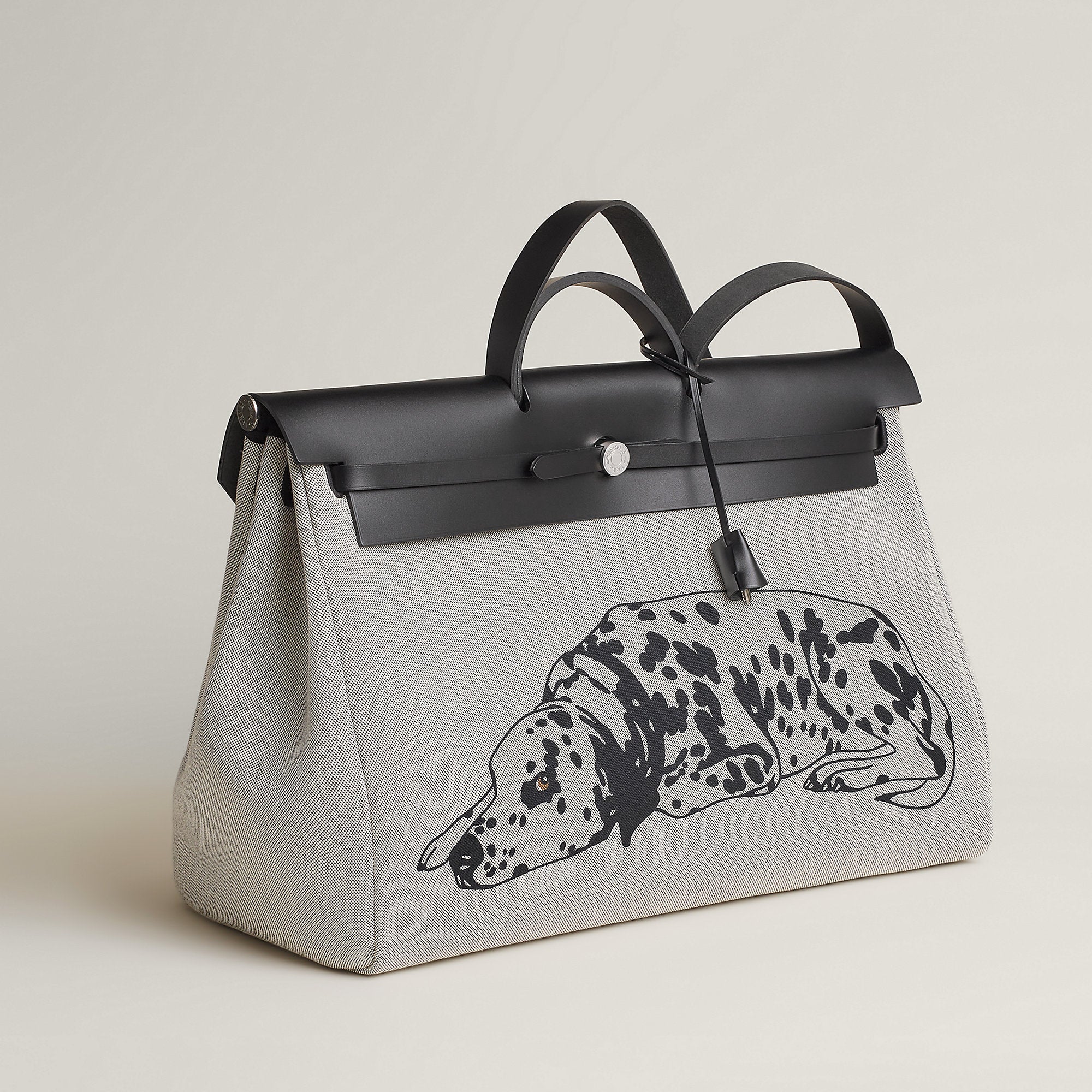  Hermes Herbag Zip Cabine Bag Gris Platine
