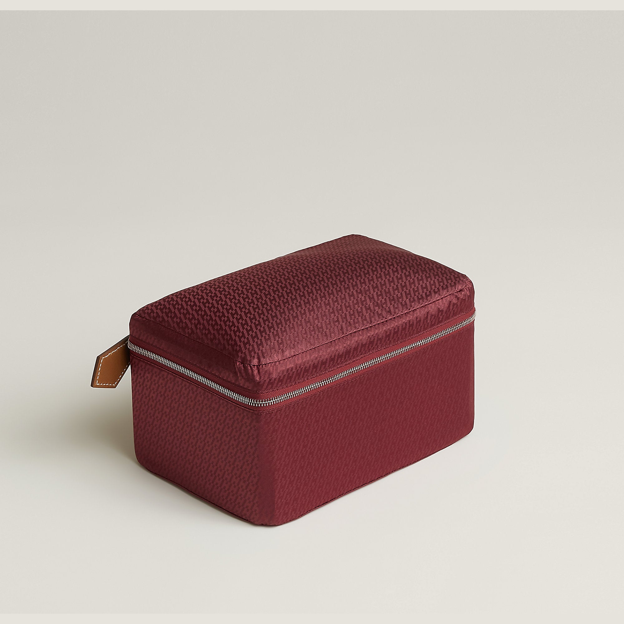  Hermes Travelsilk Mini Travel Cube Rouge H