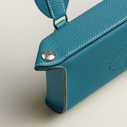  Hermes Videpoches Bag New Bleu Jean