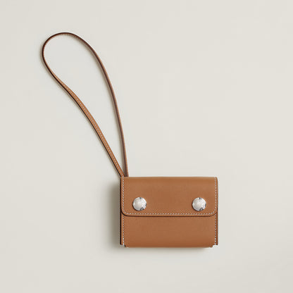  Hermes Hermsnap Card Holder Bleu De Prusse