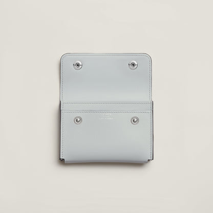  Hermes Hermsnap Card Holder Gris Ple