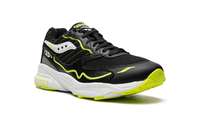 Saucony 3D Grid Hurricane Black Acid Yellow