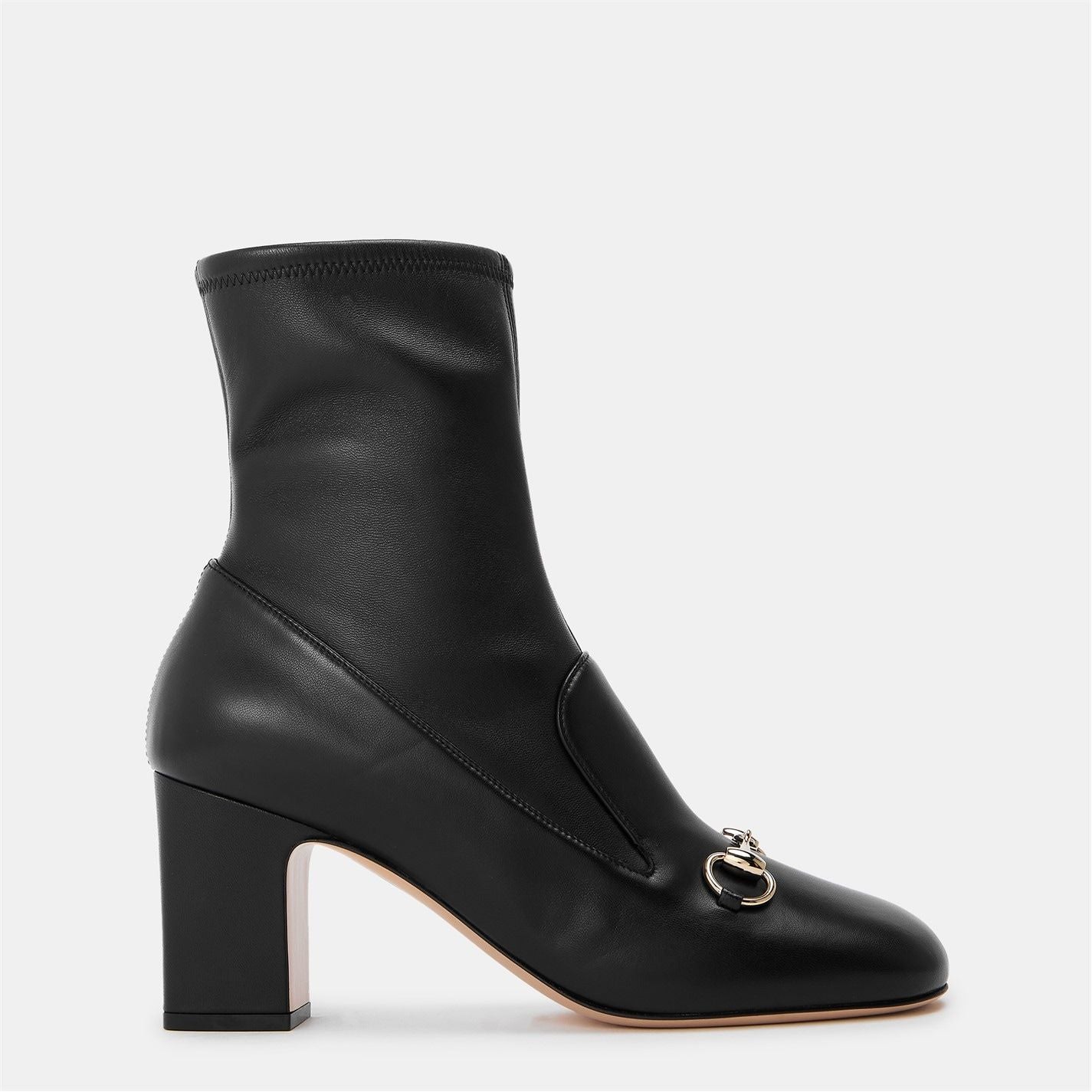  Horsebit Ankle Boots Black