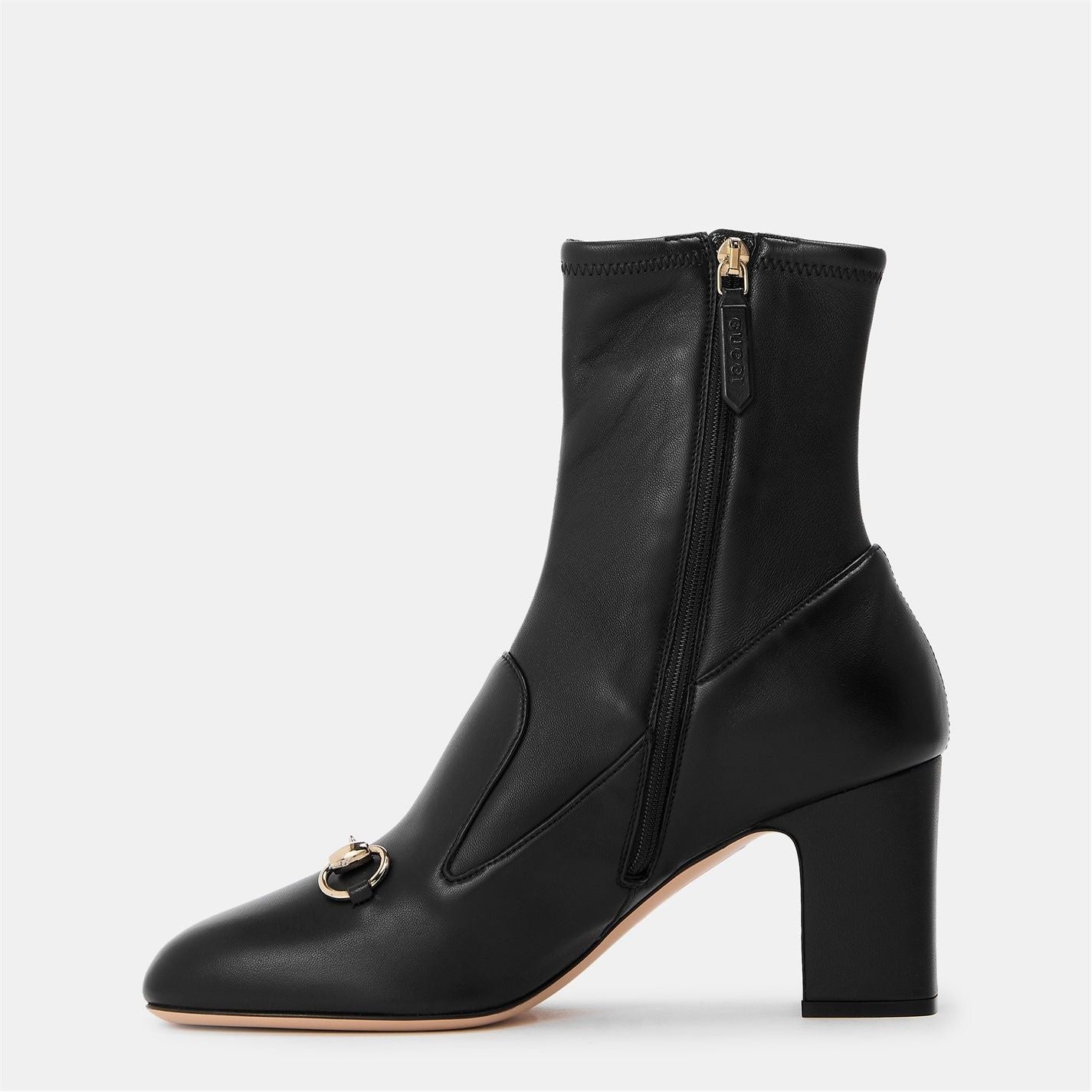  Horsebit Ankle Boots Black