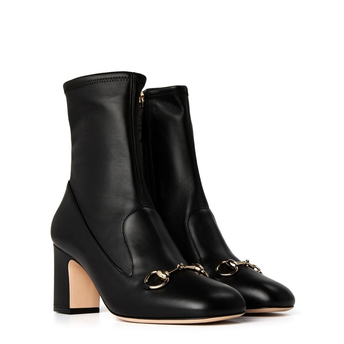  Horsebit Ankle Boots Black