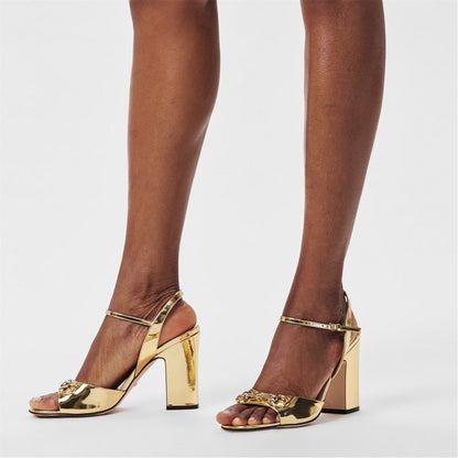  Horsebit Sandals Gold Glow