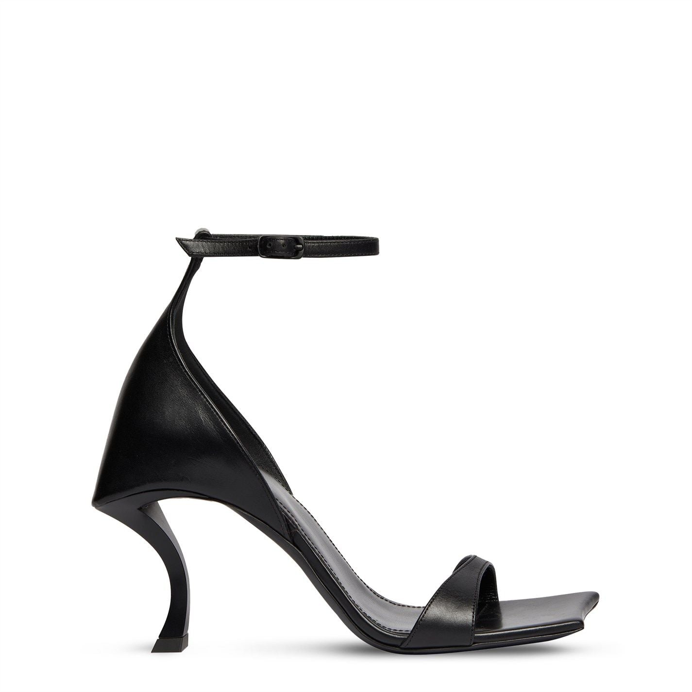  Hourglass Heeled Sandals Black