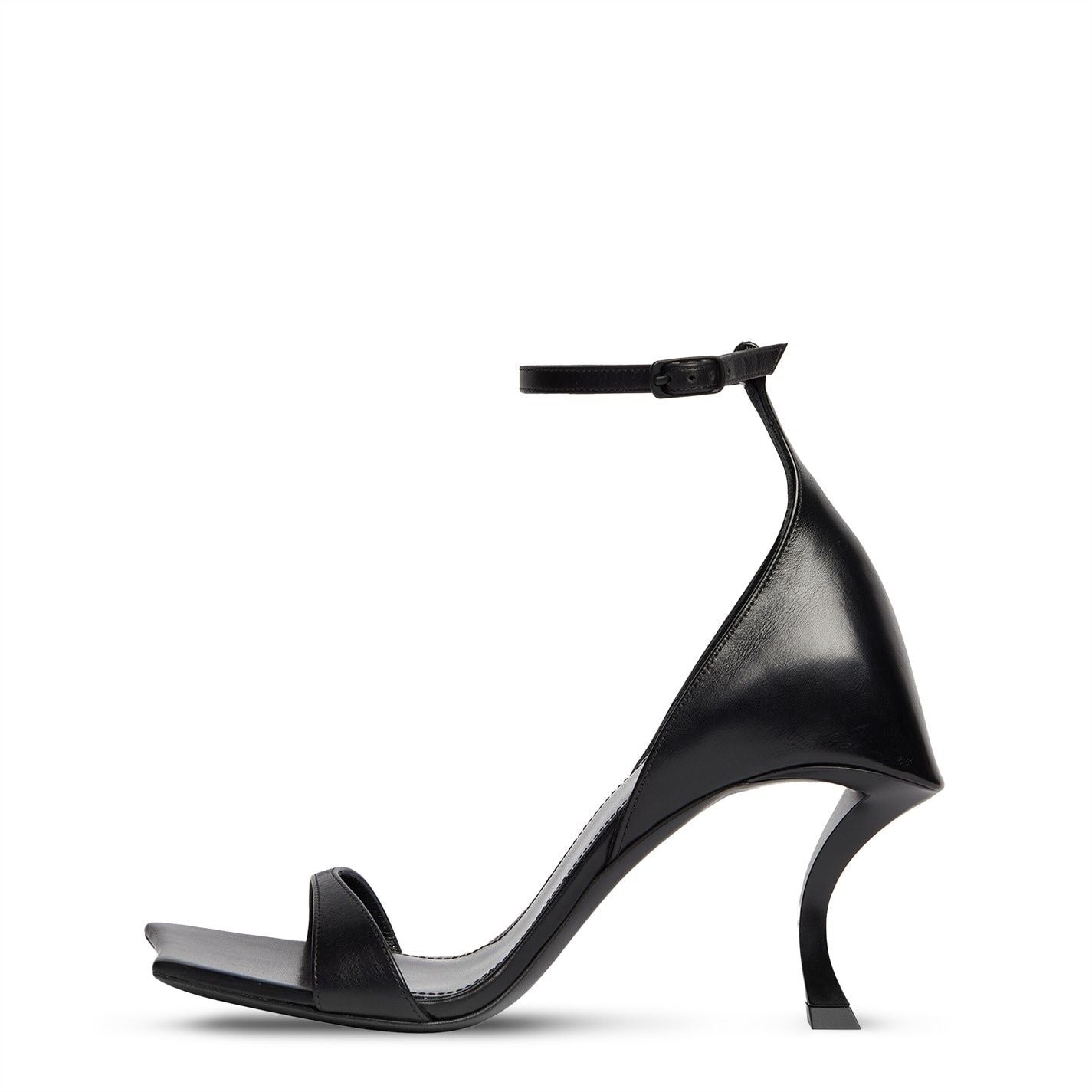  Hourglass Heeled Sandals Black