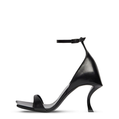  Hourglass Heeled Sandals Black