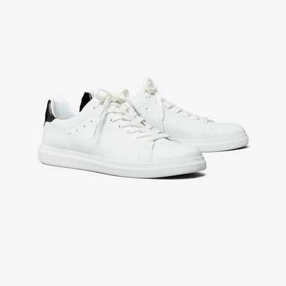 Tory Burch Howell Court Sneaker Titanium White / PERFECT BLACK