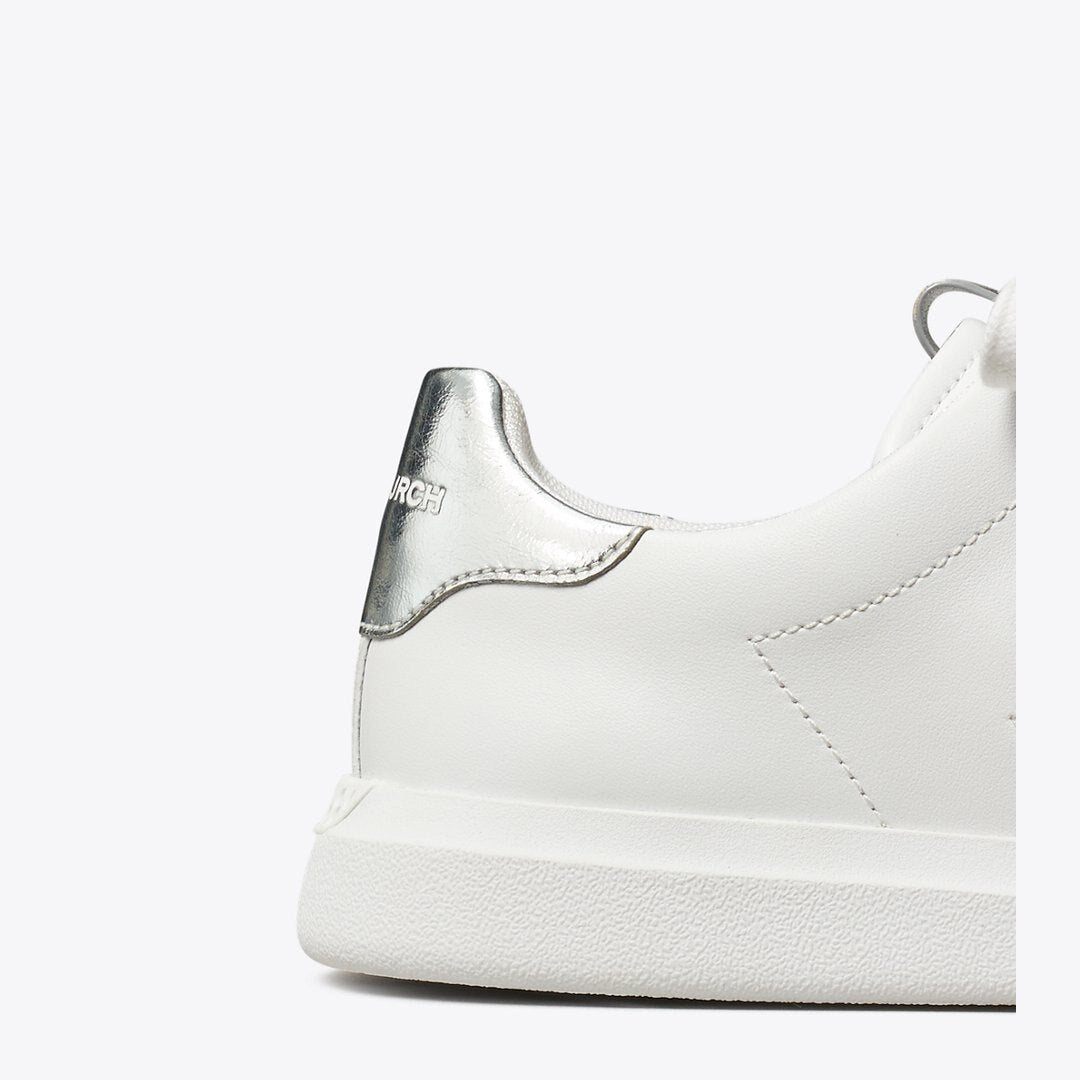 Tory Burch Howell Court Sneaker Titanium White / Silver