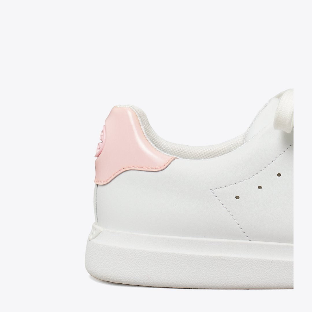 Tory Burch Howell Court Sneaker TITANIUM WHITE / PETUNIA