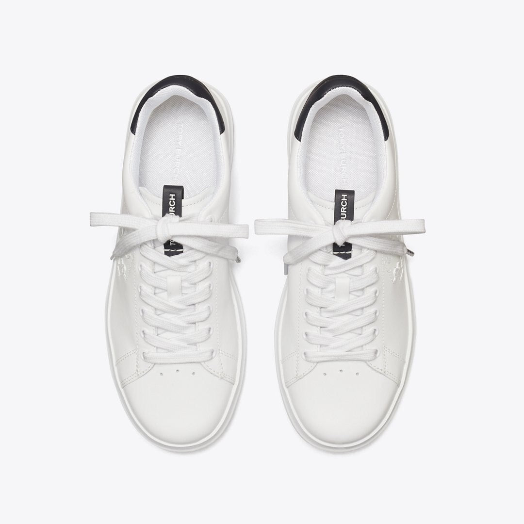 Tory Burch Howell Court Sneaker WHITE / PERFECT NAVY
