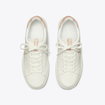 Tory Burch Howell Court Sneaker TITANIUM WHITE / SHELL PINK