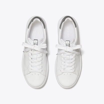 Tory Burch Howell Court Sneaker Titanium White / Silver