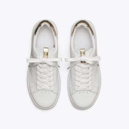 Tory Burch Howell Court Sneaker Titanium White / Spark Gold