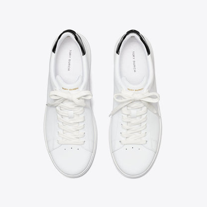 Tory Burch Howell Court Sneaker Titanium White / PERFECT BLACK