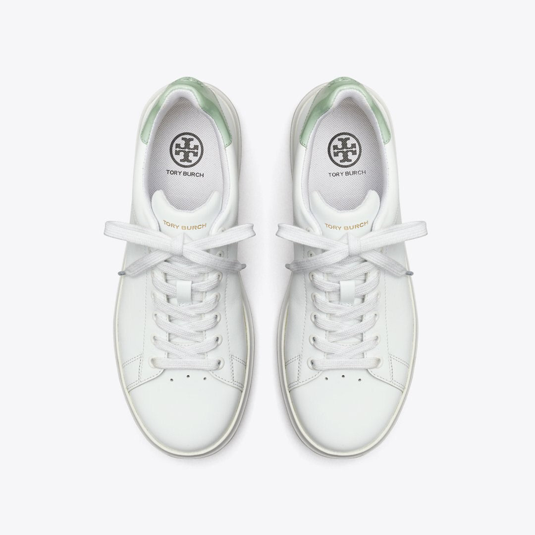 Tory Burch Howell Court Sneaker Titanium White / Mint Chip