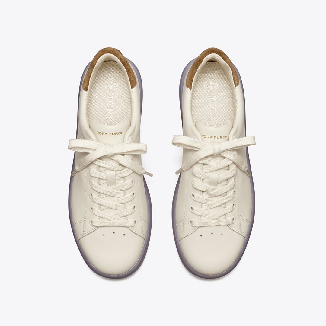 Tory Burch Howell Court Sneaker NEW IVORY / TAUPE