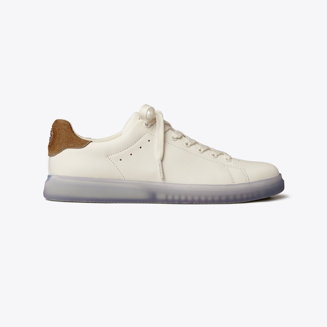 Tory Burch Howell Court Sneaker NEW IVORY / TAUPE