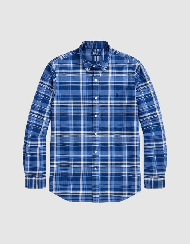 Ralph Lauren Classic fit Plaid Oxford Cotton Shirt