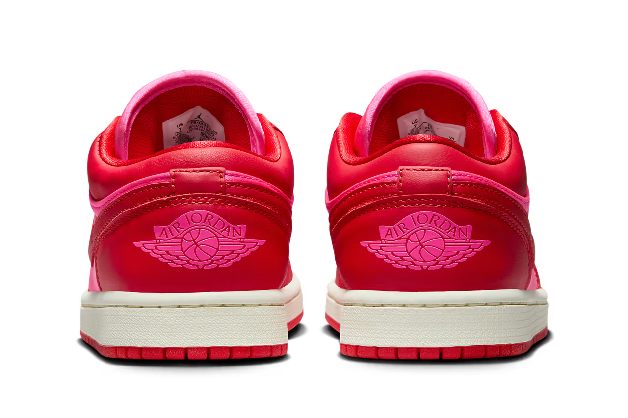 air jordan 1 low pink red