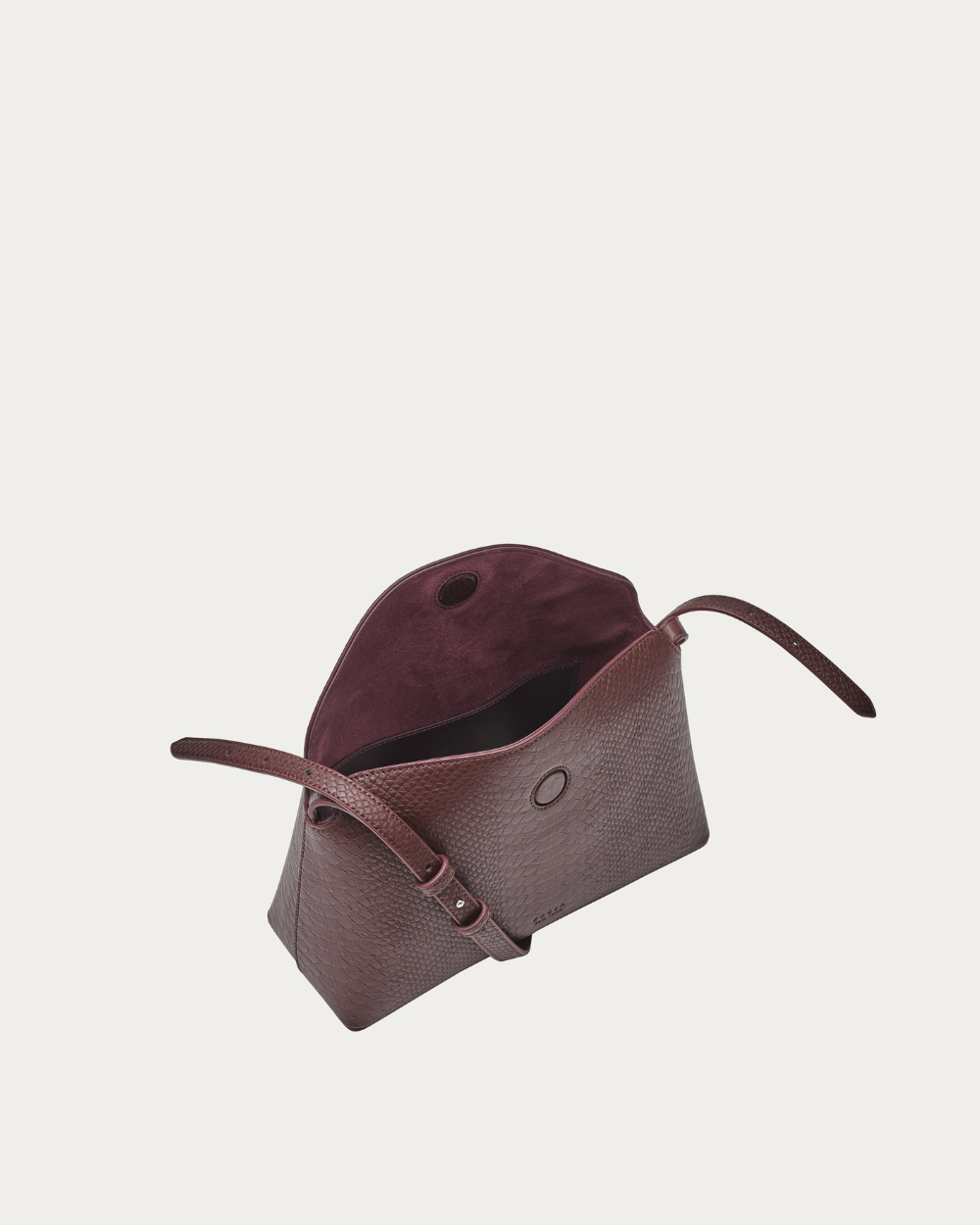 Freja Hudson Bag Berry Croc