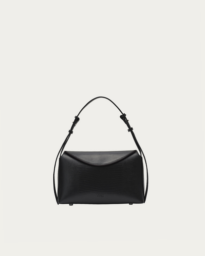 Freja Hudson Bag Black Lizard
