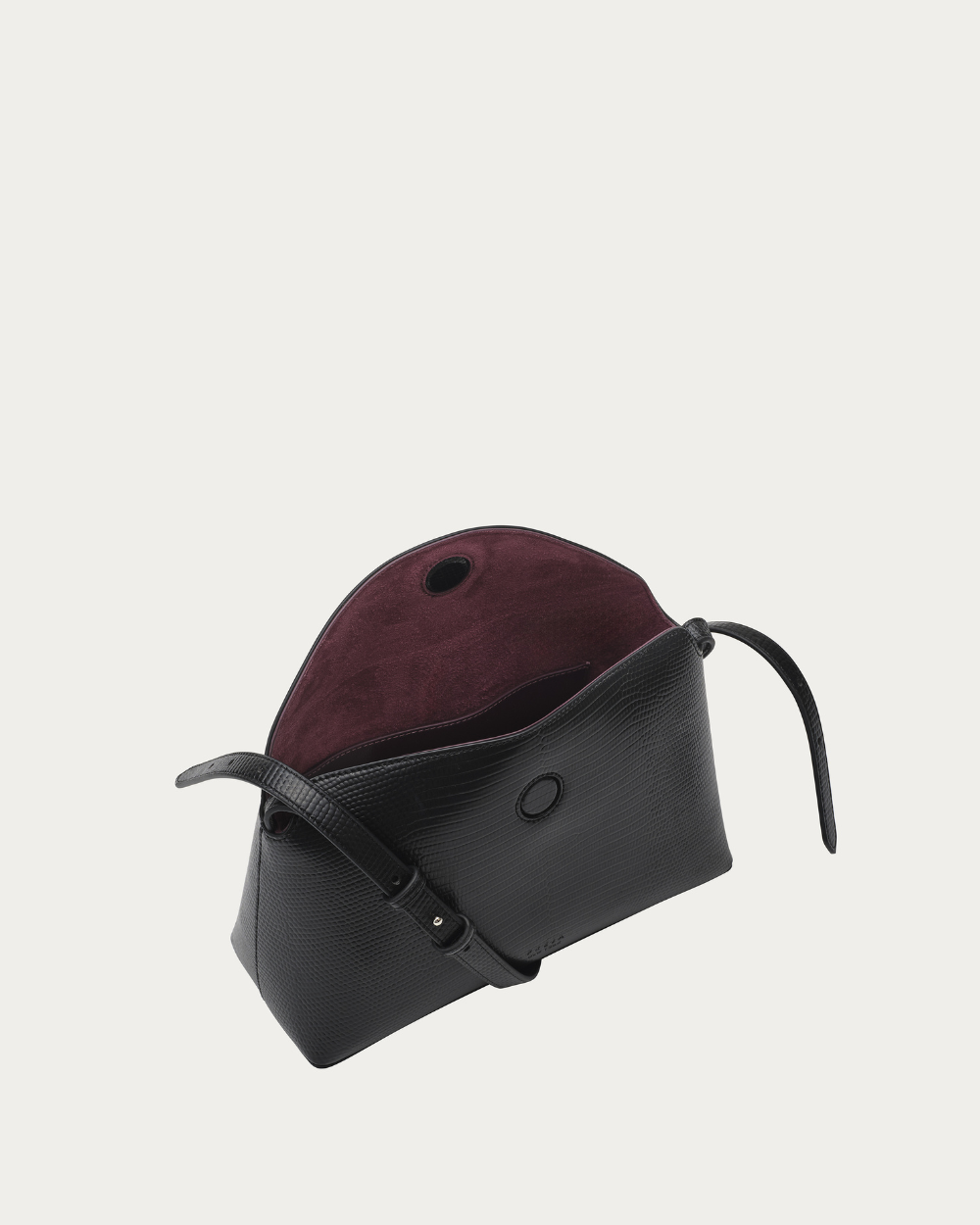 Freja Hudson Bag Black Lizard