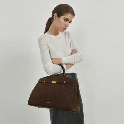 DeMellier The Hudson mocha suede & mocha smooth