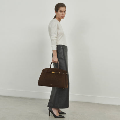 DeMellier The Hudson mocha suede & mocha smooth