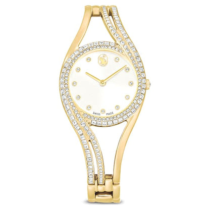 Swarovski Hyperbola Bangle Watch Swiss Made Metal Bracelet Gold Tone Gold-Tone Finish SW5754534