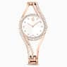 Swarovski Hyperbola Bangle Watch Swiss Made Metal Bracelet Rose Gold Tone Rose Gold-Tone Finish SW5715465