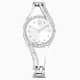 Swarovski Hyperbola Bangle Watch Swiss Made Metal Bracelet Silver Tone Stainless Steel SW5689432