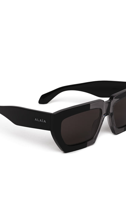 Alaïa Melted Rectangular Sunglasses