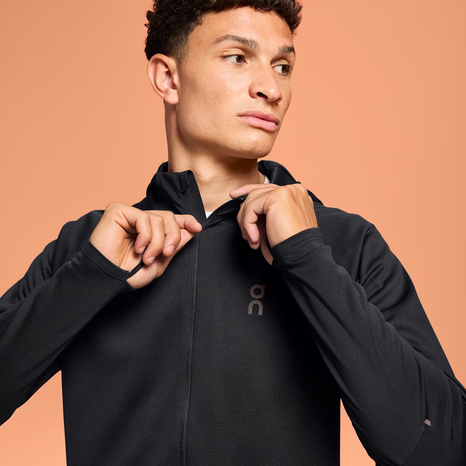 On Climate Zip Hoodie Black